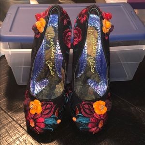 Irregular Choice Size 39 Floral Heels